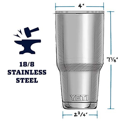 YETI Rambler 30 oz Stainless Steel Vacuum Insulated Tumbler w/MagSlider Lid, Charcoal