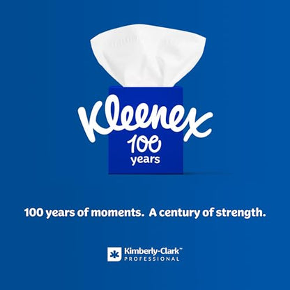 Kleenex Professional Facial Tissue, Bulk (21270), 2-Ply, White, Upright Cube Boxed Format, Designed for Business (90 Tissues/Box, 36 Boxes, 3,240 Sheets/Case)