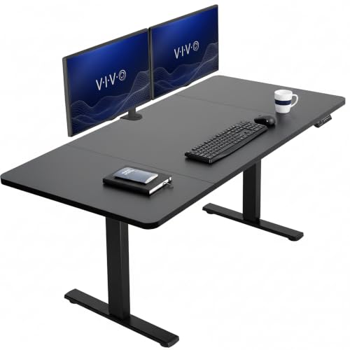 VIVO Black 60 x 30 in Standing Desk, DESK-KIT-1B6B-30