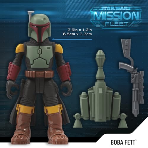 STAR WARS Mission Fleet, 2.5-Inch Scale Mandalorian Action Figure Set with 6 Figures & 8 Accessories, Toys for 4 Year Old Boys & Girls (Amazon Exclusive)