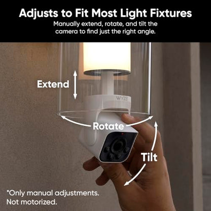 WYZE Bulb Cam - 2K HD Smart Light Bulb Security Camera, E26 Socket
