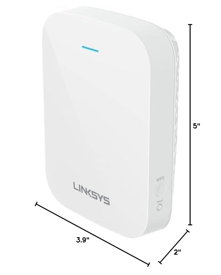 Linksys WiFi 6 Wireless Range Extender | 1.8 Gbps Speed | 2,000 Sq. FT Coverage | RE7350-AMZ | 2024 Release