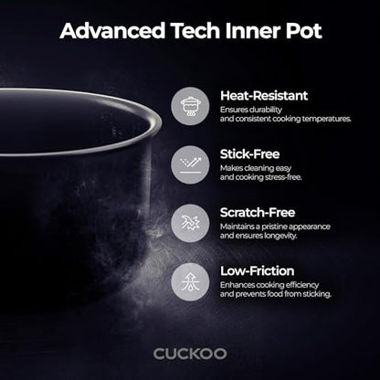 CUCKOO CR-3032 30-Cup (Uncooked) / 60-Cup (Cooked) Large Capacity Commercial Rice Cooker & Warmer with Nonstick Inner Pot, Switch Press (Silver/Black)
