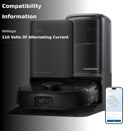 eufy Robot Vacuum E25, HydroJet System with Roller Mop, 20,000 Pa Turbo High Suction, All-in-One Robot Vacuum and Mop Combo for Home, Edge-to-Corner Cleaning, Zero-Tangle Design, AI Obstacle Avoidance