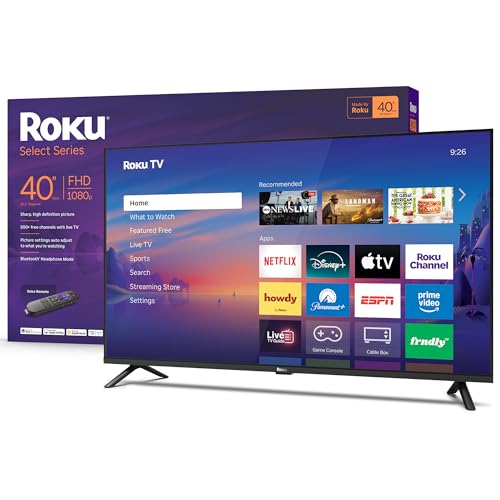 Roku 40-Inch Smart TV 2026 - Select Series, 1080p Full HD TV - RokuTV