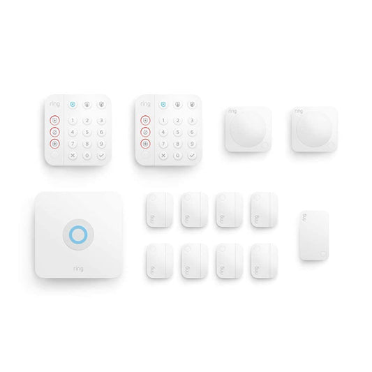 Ring Alarm 14-Piece Kit – Wireless Smart Home Security System | Expandable | Easy Setup | Mobile App Control | 24/7 Professional Monitoring | Alexa Compatible