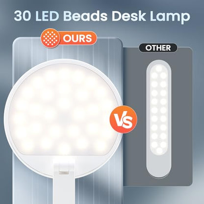 One Fire Desk Lamp for College Dorm Room,Dimmable Battery Powered Lights,3600mAh Rechargeable Wireless&Cordless Table Lamp,Small Mini Lamp&Portable Light for Dorm,Bed,Reading,Craft,Home,Office,Nail