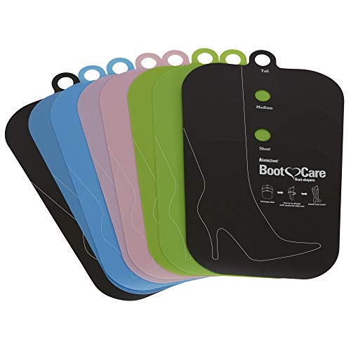 Household Essentials CedarFresh Boot Shapers, 4 Pairs, Plastic Boot Inserts, Pliable and Durable, Customizable Size, Perfect for Preserving Boot Shape and Quality, Multicolor