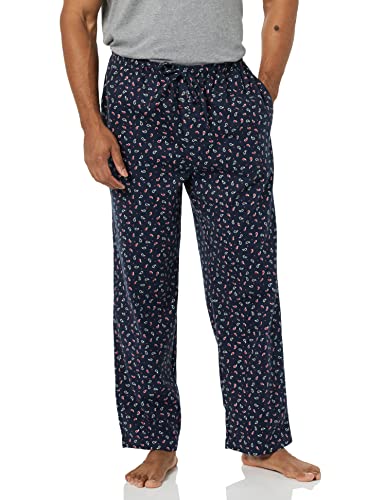 Amazon Essentials Men's Straight-Fit Woven Pajama Pant, Navy Paisley, 3X-Large
