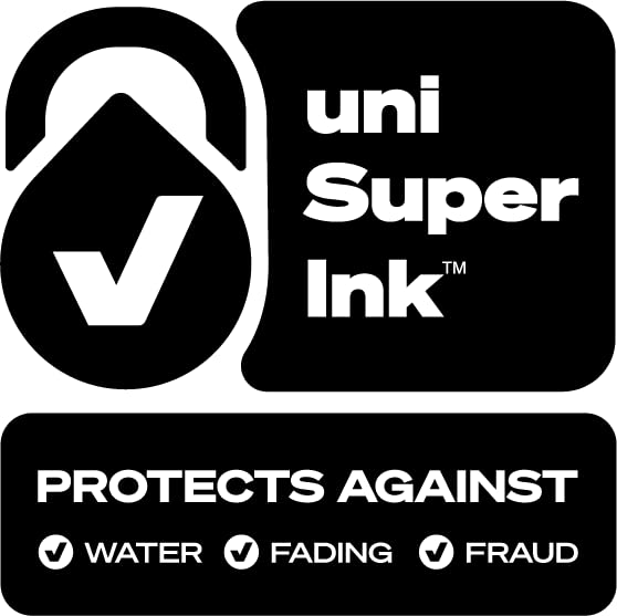 uni-ball® 207™ Retractable Fraud Prevention Gel Pens, Micro Point, 0.5 mm, Black Barrels, Black Ink, Pack of 12