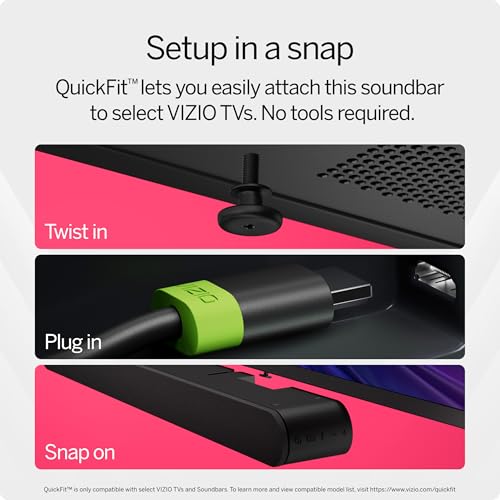 VIZIO 5.1.2 Elevate SE Soundbar, Wireless Subwoofer, Surround Sound w/Dolby Atmos & DTS:X, Bluetooth Speaker, QuickFit™ Compatible – SL512X-08 (New, 2024 Model)