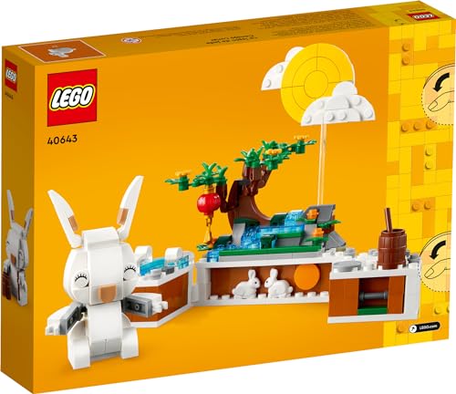 LEGO Jade Rabbit Building Toy Set, Fun Bunny Display Piece or Family Building Activity, Small Animal Toy for Boys and Girls, Great Gift for Kids Ages 8 and Up, 40643