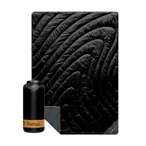 Rumpl Original Puffy 1-Person Blanket, Black