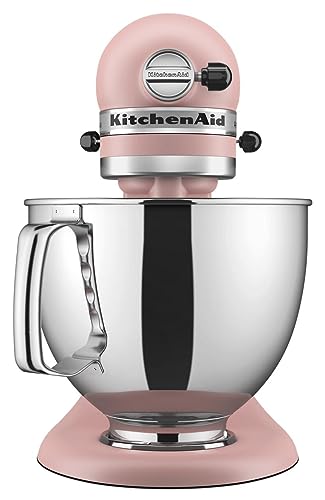 KitchenAid Artisan Series 5 Quart Tilt Head Stand Mixer with Pouring Shield KSM150PS, Dried Rose