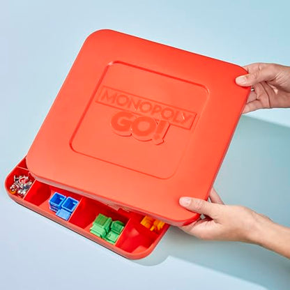 Monopoly GO! Board Game | Inspired by The Popular Mobile Board Game | Ages 8+ | 2-4 Players | 15 Mins. | Family Games | Travel Games for Kids and Adults