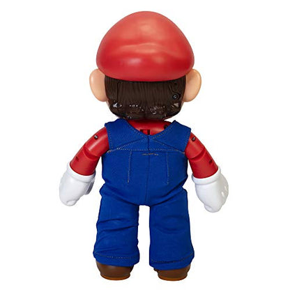 Super Mario It's-A Me, Mario! Collectible Action Figure, Talking Posable Mario Figure, 30+ Phrases and Game Sounds – 12 Inches Tall!