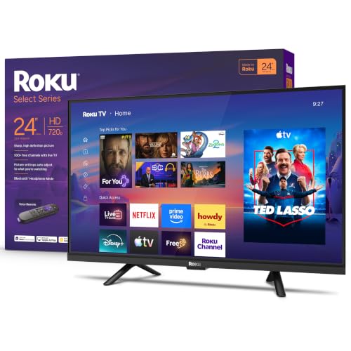 Roku 24-Inch Select Series Smart TV 2026-720p HD TV - RokuTV