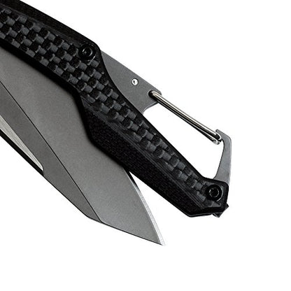 Kershaw Reverb Pocket Knife, 2.5-in. 8Cr13MoV Manual Open Blade, Lightweight, Outdoor Knife for Hiking, Camping,Black