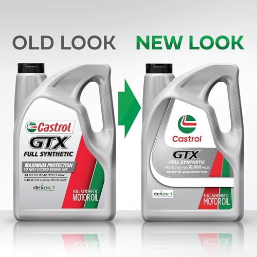 Castrol GTX Full Synthetic 0W-20 Motor Oil, 5 Quarts