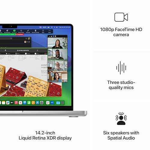 Apple 2023 MacBook Pro Laptop M3 Pro chip with 11‑core CPU, 14‑core GPU: Built for Apple Intelligence, 14.2-inch Liquid Retina XDR Display, 18GB Unified Memory, 512GB SSD Storage; Silver