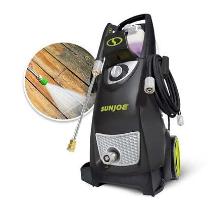 Sun Joe SPX3000 Electric Pressure Washer, 2030-PSI, 1.2-GPM Water Flow, Dual Detergent Soap Tanks, For Cars, Fences, RVs, ATVs, Patios, Sidewalks