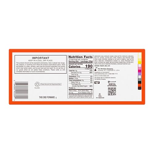 REESE'S Big Cup Chocolate Lava Milk Chocolate Peanut Butter Cups, Candy Packs, 1.4 oz (16 Count)