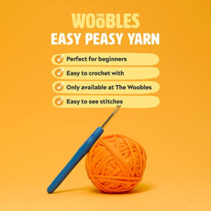 The Woobles Beginners Crochet Kit with Easy Peasy Yarn as seen on Shark Tank - with Step-by-Step Video Tutorials - Pierre The Penguin