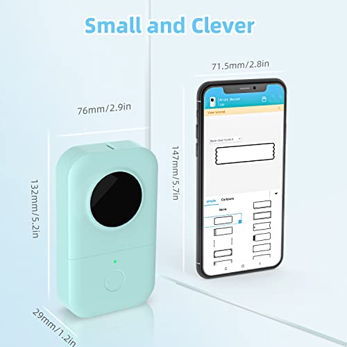 Phomemo D30 Label Maker Machine, Portable Bluetooth Mini Label Printer, Smart Phone Handheld Thermal Sticker Small Labeler Multiple Templates Font Icon Inkless for Home Office