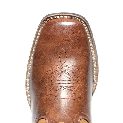 IUV Cowboy Boots For Men with Wide Square Toe Western Retro Boot