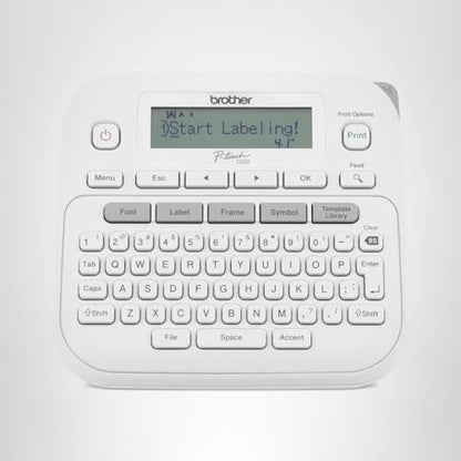 Brother P-Touch PTD220 Home/Office Everyday Label Maker | Prints TZe Label Tapes up to ~1/2 inch White