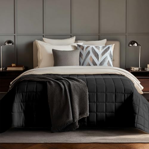 HomeSmart Products Weighted Blanket Queen Size 40lbs - Extra Heavy Blanket, Breathable Soft Fabric, Grey