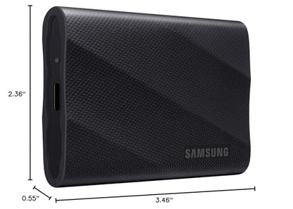 Samsung T9 Portable SSD 2TB, USB 3.2 Gen 2x2 External Solid State Drive, Seq. Read Speeds Up to 2,000MB/s for Gaming, Students and Professionals, MU-PG2T0B/AM, Black