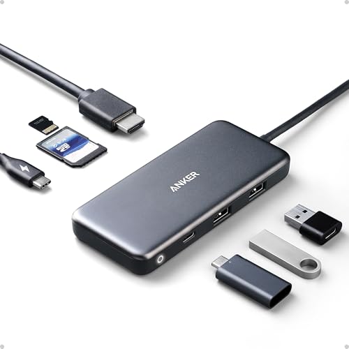 Anker USB C Hub, 7-in-1 Multi-Port USBC Hub, 4K HDMI USB-C Adapter