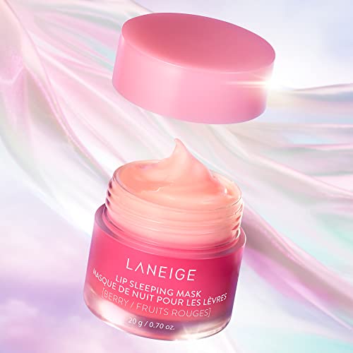 LANEIGE Lip Sleeping Mask Berry: Nourish, Hydrate, Vitamin C, Murumuru & Shea Butter, Antioxidants, Flaky, Dry Lips