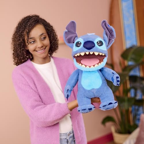 WOW! Stuff: RealFX Disney Stitch Plush from Lilo & Stitch- 18" Animatronic Plush, 100+ Action & Sound Combinations, Looks-Feels-Sounds Realistic! Stuffed Animal Plush, Ages 6+