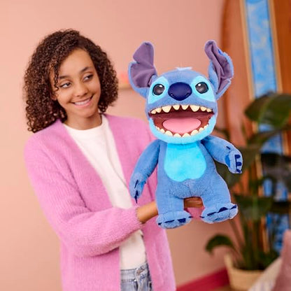 WOW! Stuff: RealFX Disney Stitch Plush from Lilo & Stitch- 18" Animatronic Plush, 100+ Action & Sound Combinations, Looks-Feels-Sounds Realistic! Stuffed Animal Plush, Ages 6+