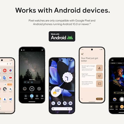 Google Pixel Watch 3 (45mm) Latest Model - Android Smartwatch, Heart Rate Tracking, Fitbit Advanced Running, Fitness Insights, 24-Hour Battery - Polished Silver Aluminum Case - Porcelain Band - Wi-Fi
