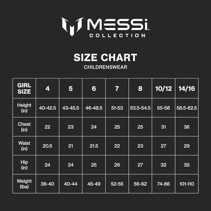 Messi Boys' Lifestyle Short Sleeve Top, Standard Shirt with Logo, Comfortable Fit, Stretch Limo, M (10/12)