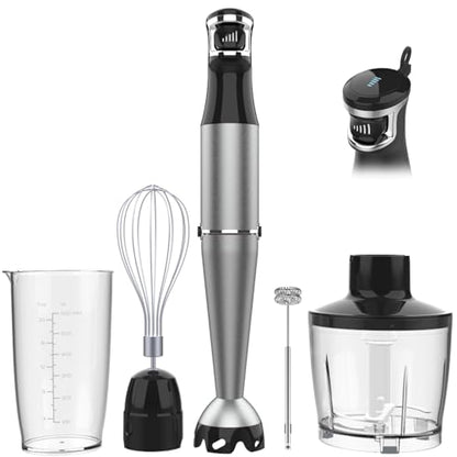 Immersion Blender Handheld Corded, 1100W 5 in 1 Hand Blender Set