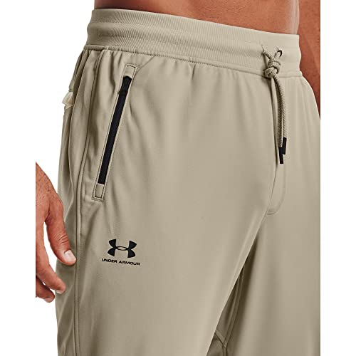 Under Armour Men's Sportstyle Tricot Joggers , Khaki Base (289)/Black, 3X-Large