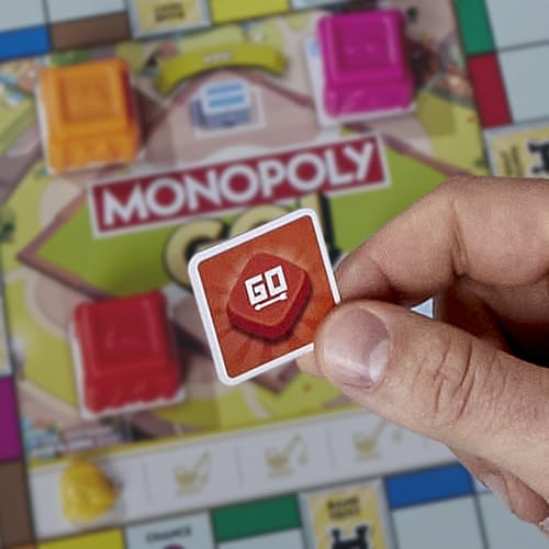 Monopoly GO! Board Game | Inspired by The Popular Mobile Board Game | Ages 8+ | 2-4 Players | 15 Mins. | Family Games | Travel Games for Kids and Adults