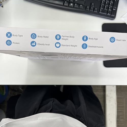 INSMART Smart Scale for Body Weight, All-in-one LCD Display Bathroom Weight Scales Body Fat Scale,Bluetooth Digital Smart Weighing Scale with Heart Rate,Heart Index & Body Composition Analyzer,396 lbs