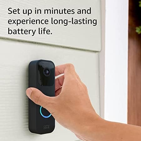 Blink Video Doorbell + 3 Outdoor 4 smart security cameras (4th Gen) with Sync Module 2 | Two-year battery life, motion detection, two-way audio, HD video, Works with Alexa