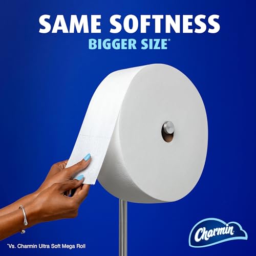 Charmin Toilet Paper Ultra Soft, Forever Roll Starter Kit, 1 Holder, 2 Rolls, 2-ply Bath Tissue