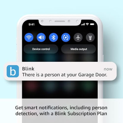 Blink Mini 2 — Plug-in smart security camera, HD night view in color, built-in spotlight, two-way audio, motion detection, Works with Alexa (White)