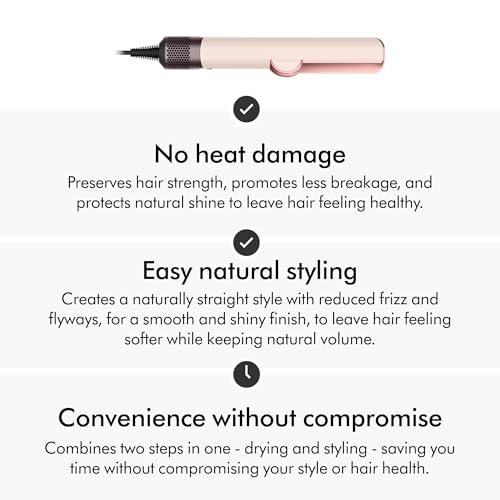 Dyson Airstrait™ Straightener, Wet to dry hair straightener, No heat damage, No hot plates, All hair types