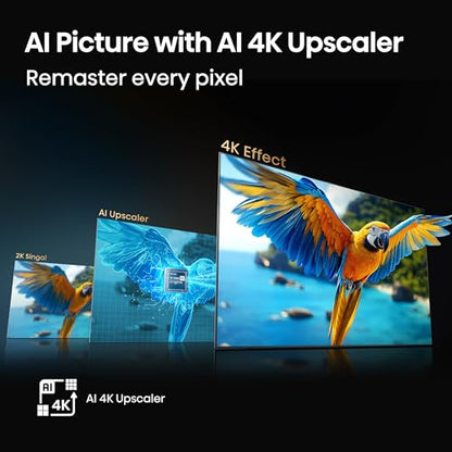 Hisense 50" E6 Cinema Series Hi-QLED 4K UHD Smart Fire TV (50E6QF) - AI Light Sensor, Dolby Vision · Atmos, Voice Remote with Alexa, Motion Rate 120, HDR 10+ Adaptive, Game Mode Plus