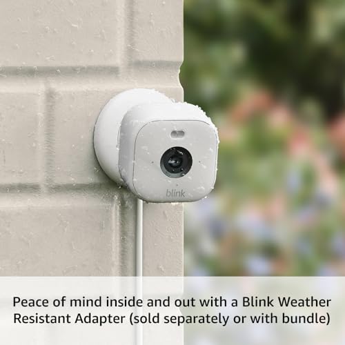 Blink Mini 2 — Plug-in smart security camera, HD night view in color, built-in spotlight, two-way audio, motion detection, Works with Alexa (White)