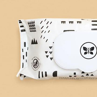 The Honest Company Clean Conscious Multi-Use Wipes | Hypoallergenic + Unscented for Sensitive Skin | Over 99% Water, Compostable, Plant Based, Baby Wipes | Pattern Play, 288 Count