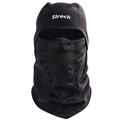 Sireck Cold Weather Balaclava Ski Mask, Water Resistant and Windproof Fleece Thermal Face Mask, Cycling Motorcycle Neck Warmer Hood Winter Gear for Men Women